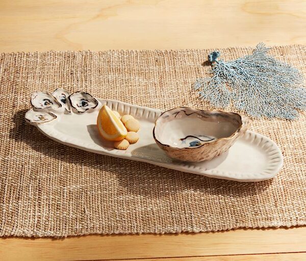 Oyster Tray & Dip Set