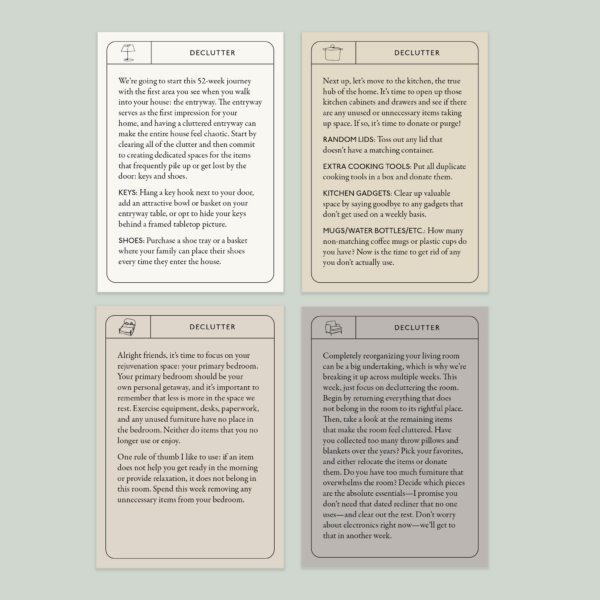 Beautifully Organized In 52 Weeks Card Deck - Image 3