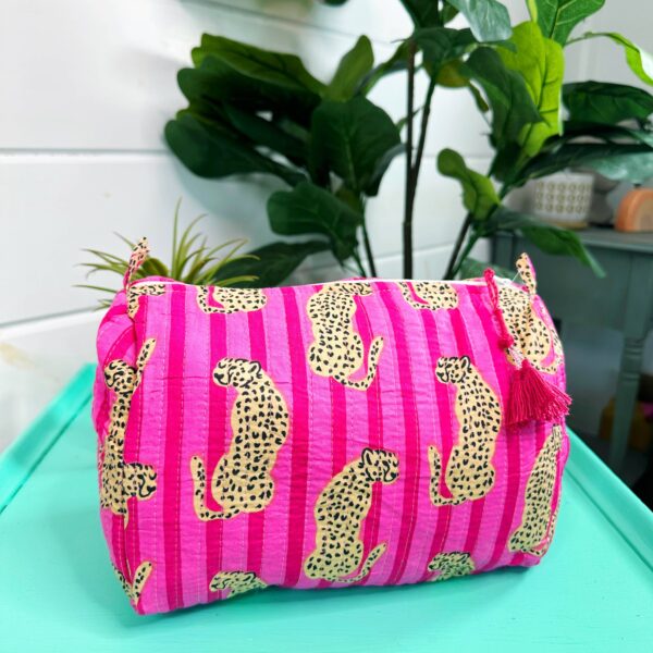 Quilted Jaguar Cosmetic