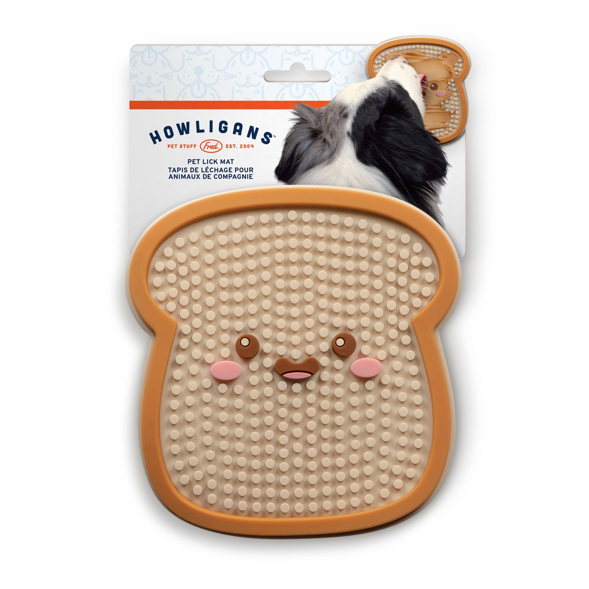 Fred & Friends - Howligans - Pet Lick Mat - Toast