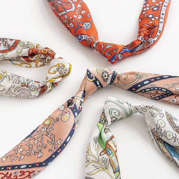 Funkyrel® Atzbranding Limited - Scarvii - Vintage Pattern Square Scarf - Image 2