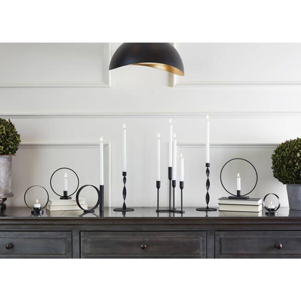 47th & Main (Creative Brands) - Iron Twisted Candleholder - Large - Image 2