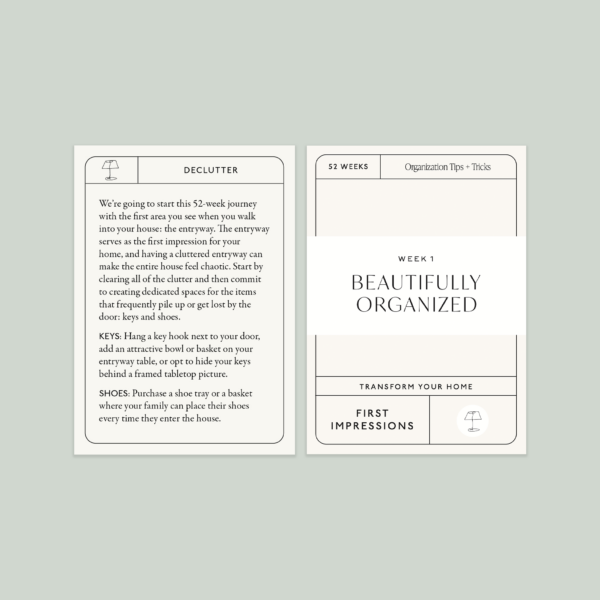 Beautifully Organized In 52 Weeks Card Deck - Image 4