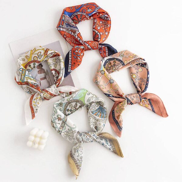 Funkyrel® Atzbranding Limited - Scarvii - Vintage Pattern Square Scarf