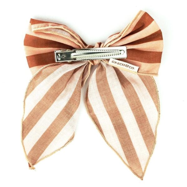 Fable Bow-Large Size - Stripes Sunset + Tierra - Image 2