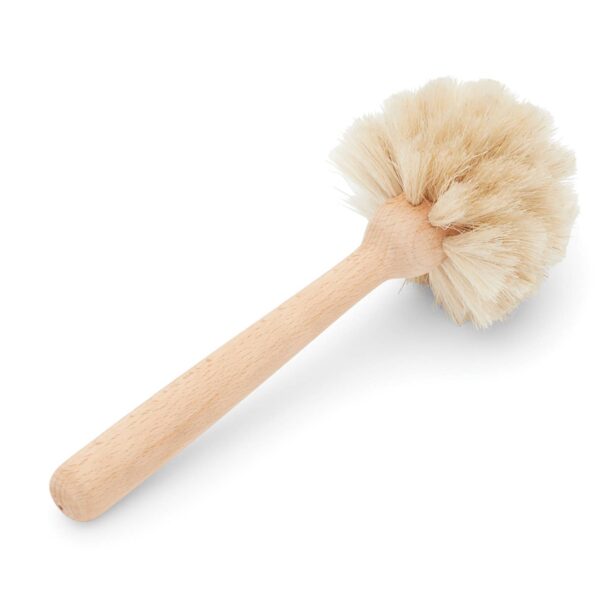 Fox Run Natural Horse Hair Dish Brush, 4" x 4" x 10"