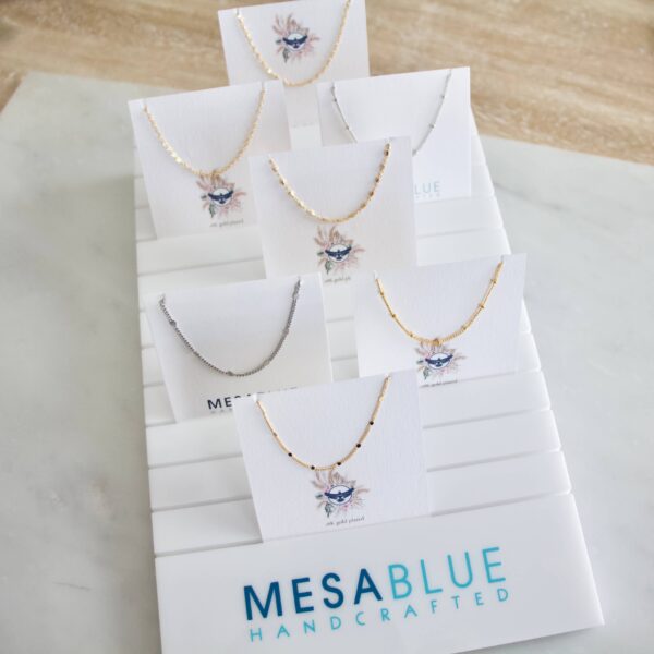 Just A Chain Necklace: 17 inches, Gold Satellite Chain - Image 3