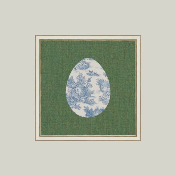 Countryside Toile Egg: 8x8 - Image 3