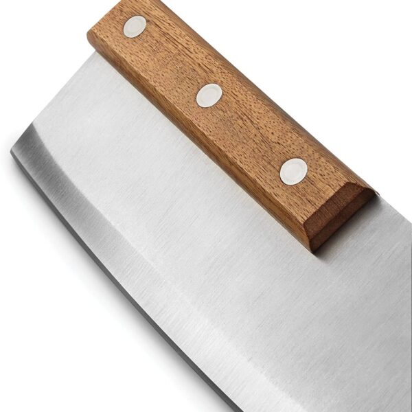 Outset Acacia Pizza Cutter, Stainless Steel, 13" Blade - Image 5