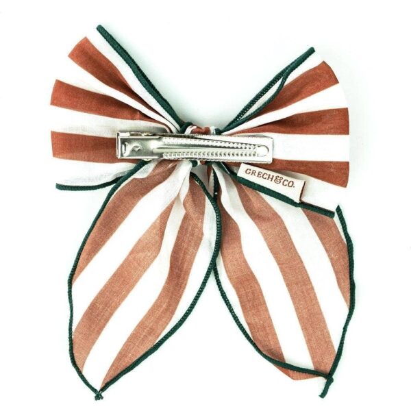 Fable Bow-Large Size - Stripes Atlas + Tierra