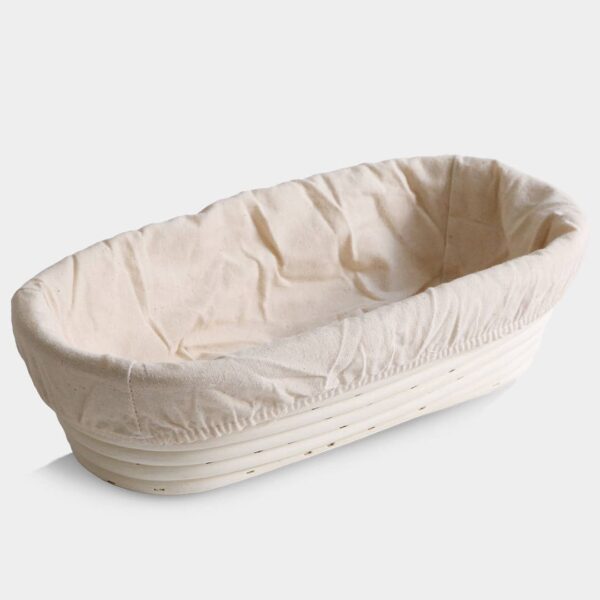 Oblong Proofing Basket and Liner - Image 2