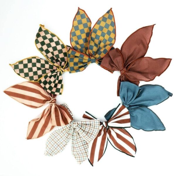 Fable Bow-Large Size - Stripes Atlas + Tierra - Image 2