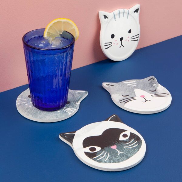 Cats Meow Soak Up Coasters Set of 4 - Image 4
