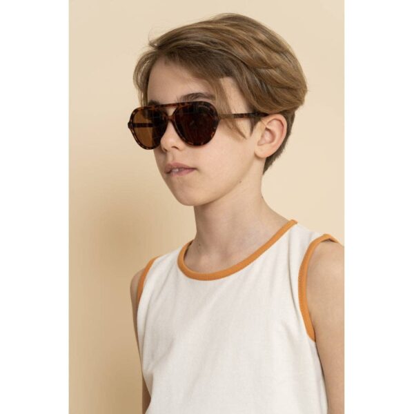 Aviator | Polarized Sunglasses | Child - Tortoise - Image 2