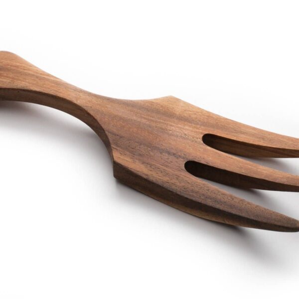 Ironwood Large Fruit and Salad Utensil Set, Acacia, 10" - Image 5