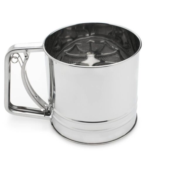 Fox Run Flour Sifter, 4-Cup, 5" x 7.25" x 5.25"