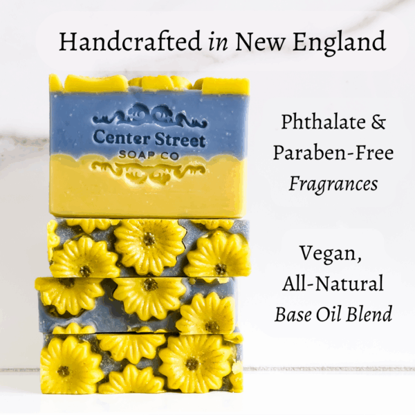 Center Street Soap Co - Sunflower Sandalwood Fall Handmade Soap Bar - 4oz - Image 5