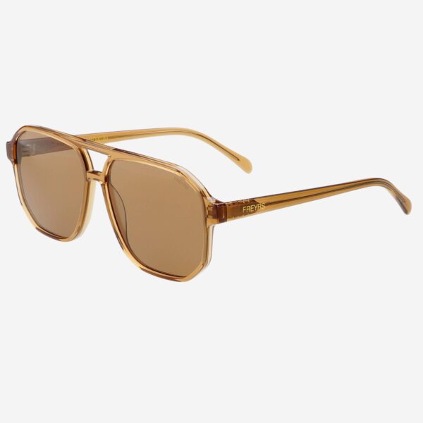 Billie ( NEW ) Unisex Aviator Sunglasses   : Brown - Image 4