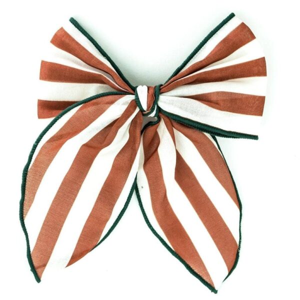 Fable Bow-Large Size - Stripes Atlas + Tierra - Image 3