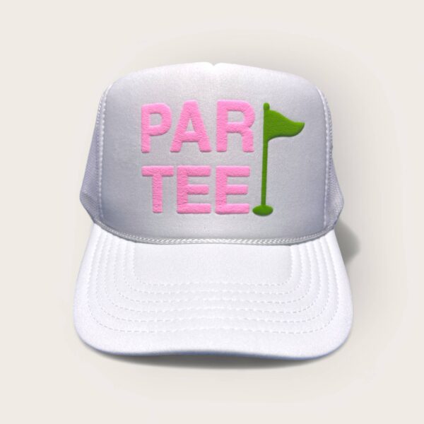 ParTee Golf Trucker Hat: White