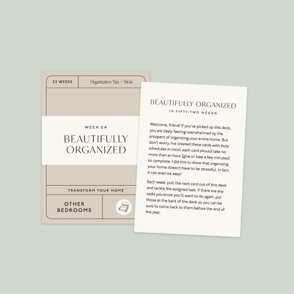 Beautifully Organized In 52 Weeks Card Deck - Image 5