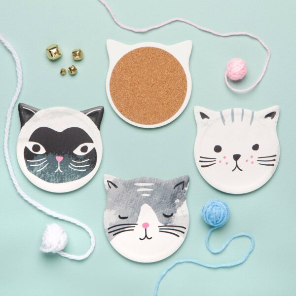 Cats Meow Soak Up Coasters Set of 4 - Image 5