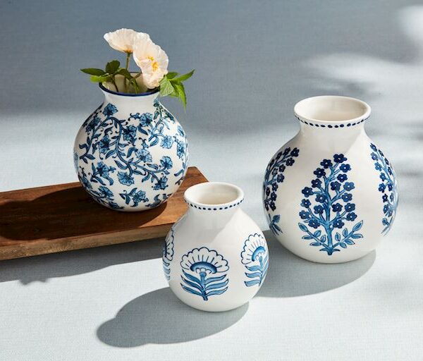 Cflwr Block Print Flower Vase - Image 2