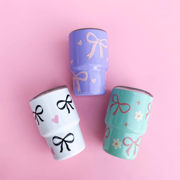 Tiny Tumblers: Blue/cherry hearts - Image 12