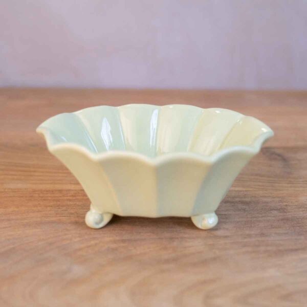 Scalloped Candy Dish   Light Green    6x2.5x3.5 - Image 2