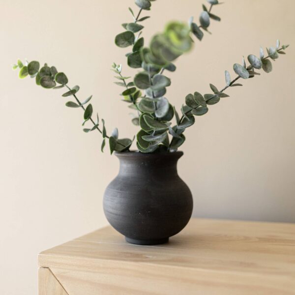 Lachlan Smoke Colored Vase Black Terracotta Fall Decor