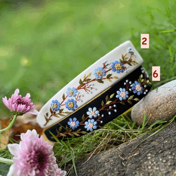 Summer Floral Embroidered Headband 2 - Image 6