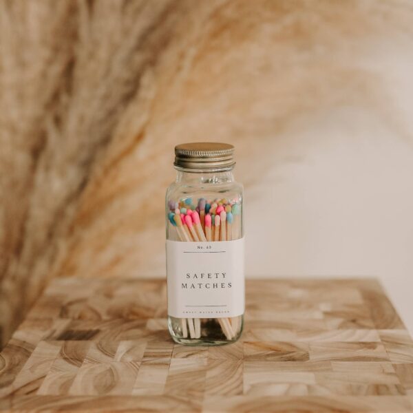 Safety Matches, Multicolor Rainbow Tip - Home Decor & Gifts - Image 3
