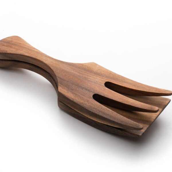 Ironwood Large Fruit and Salad Utensil Set, Acacia, 10" - Image 4