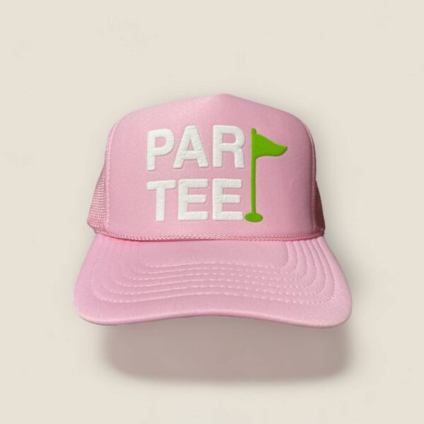 ParTee Golf Trucker Hat: White - Image 2
