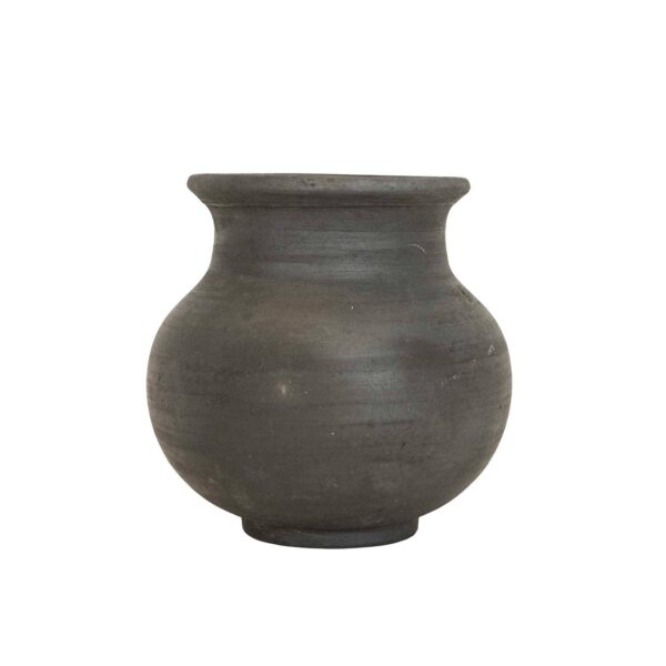Lachlan Smoke Colored Vase Black Terracotta Fall Decor - Image 2