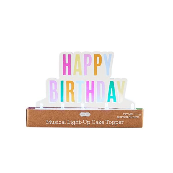 Happy Musical LED Cake Topper