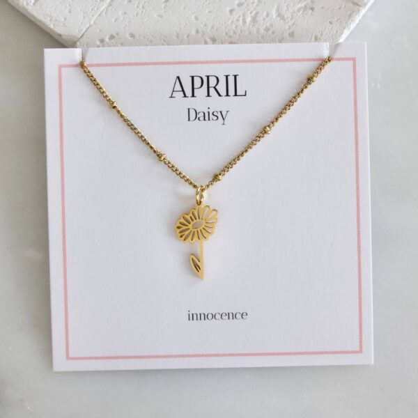 Birth Flower Necklaces - Waterproof: August - Poppy - Image 13