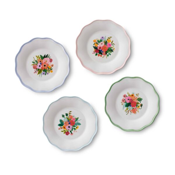 Garden Party Melamine Assorted Dessert Plates
