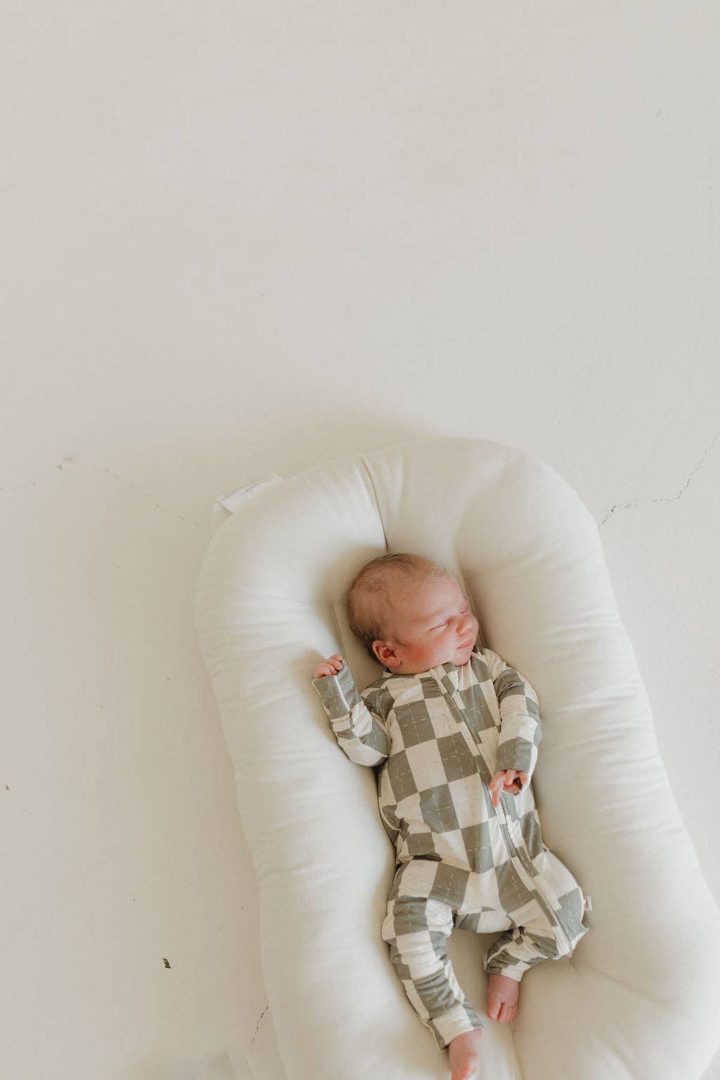 Bamboo Zip Pajamas | Oat & Sage: 12-18 Months