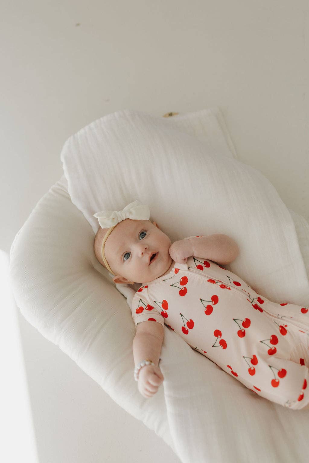 Bamboo Zip Shortie | Cherry Orchard: 18-24 Months