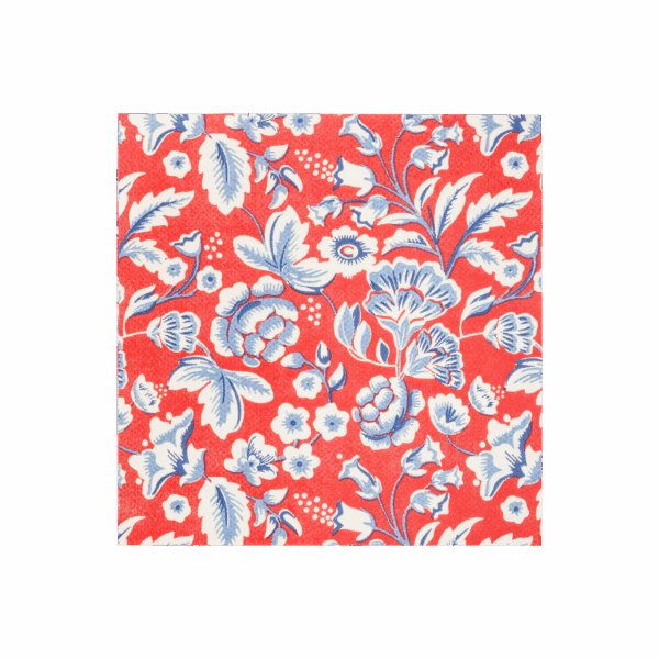 Hamptons Floral Paper Cocktail Napkin