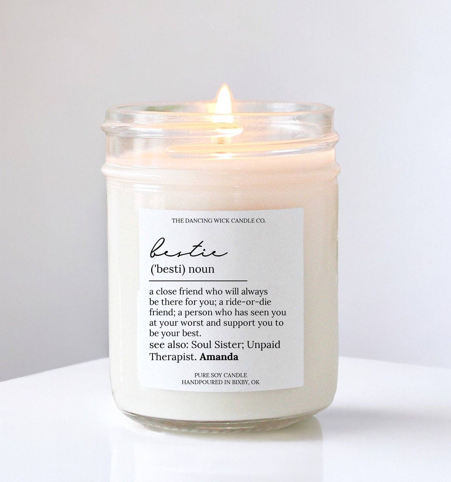 Bestie Noun Soy Candle / Lavender Vanilla