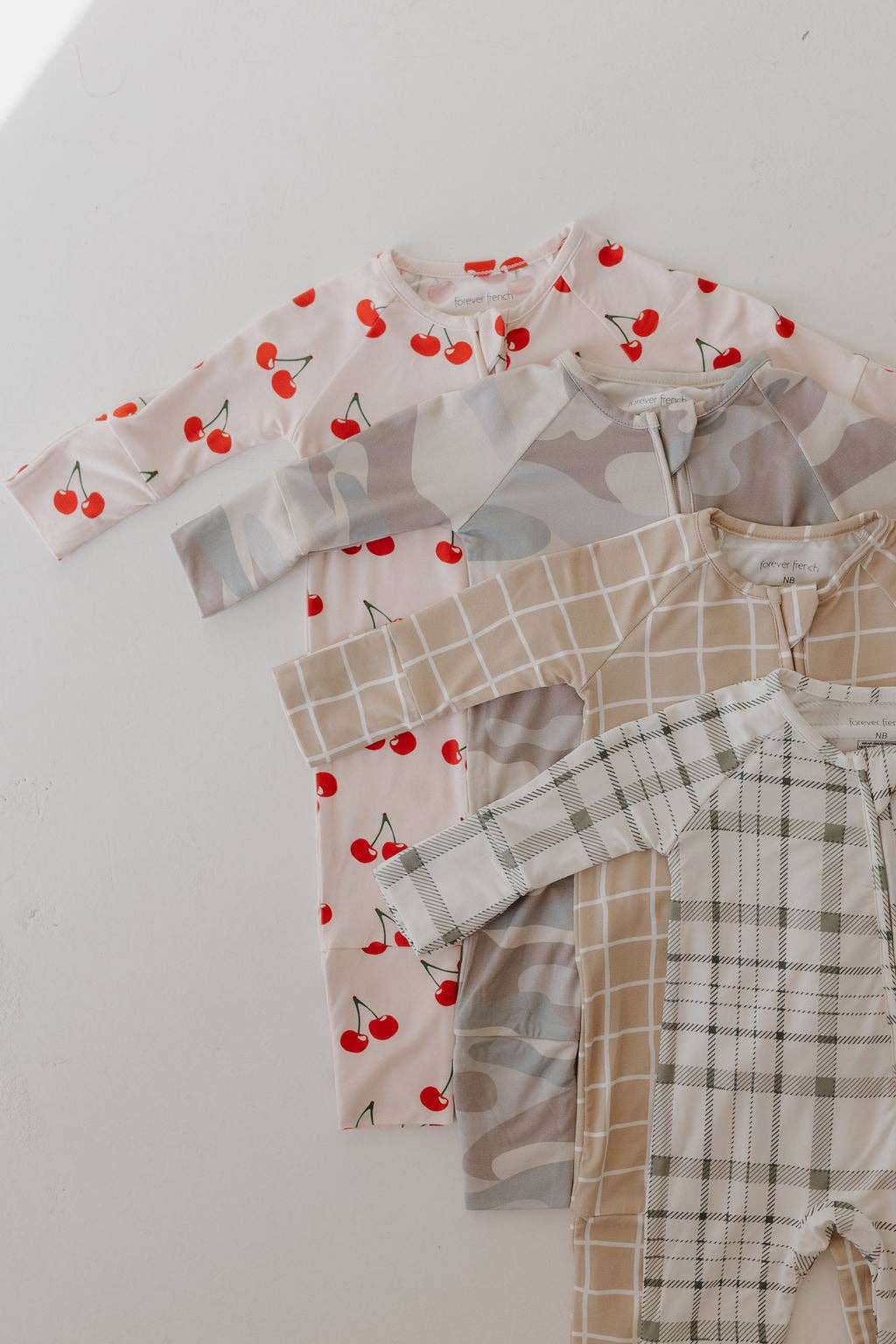 Bamboo Zip Pajamas | Picnic Plaid: 6-12 Months