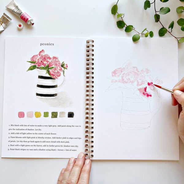 emily lex studio - Bouquets watercolor workbook - Image 3