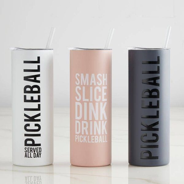 Skinny Tumbler - Pickleball Served All Day - Image 2