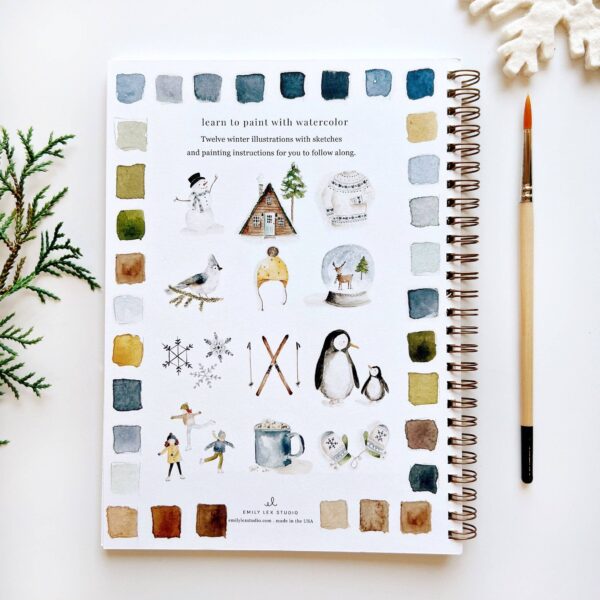 emily lex studio - Winter watercolor workbook - Image 2