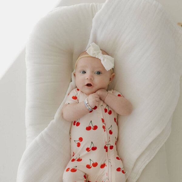 Bamboo Zip Shortie | Cherry Orchard: 18-24 Months - Image 3