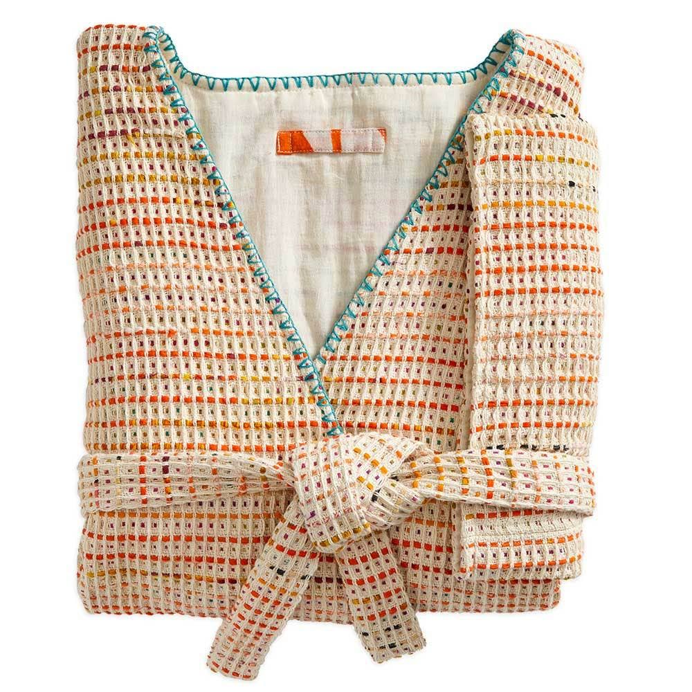 Sari Waffle Weave Cotton Robe
