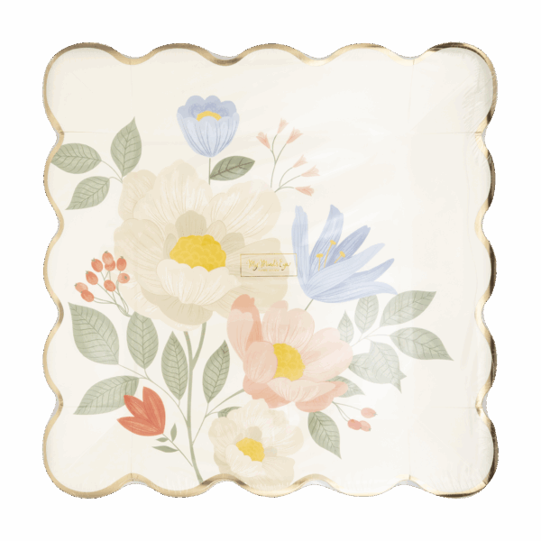 Floral Corner Plate