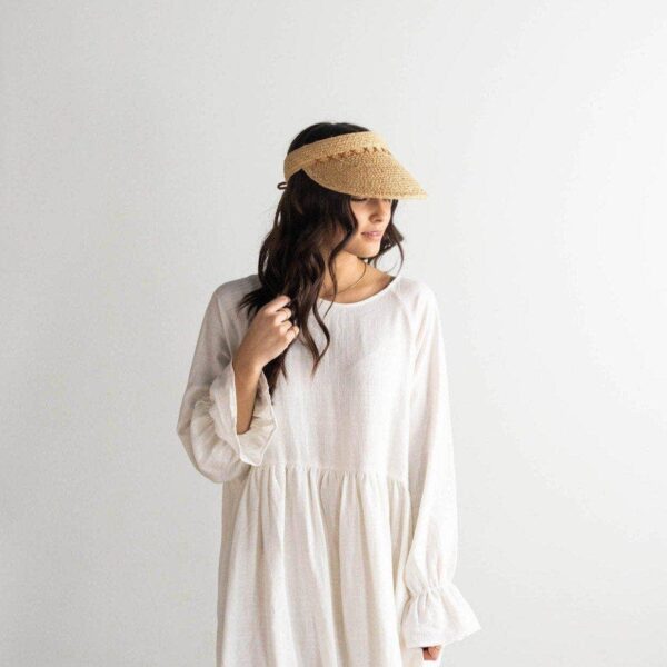 Gigi Pip - Laila Raffia Visor - Image 5